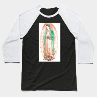 Virgen De Guadalupe - washed out Baseball T-Shirt